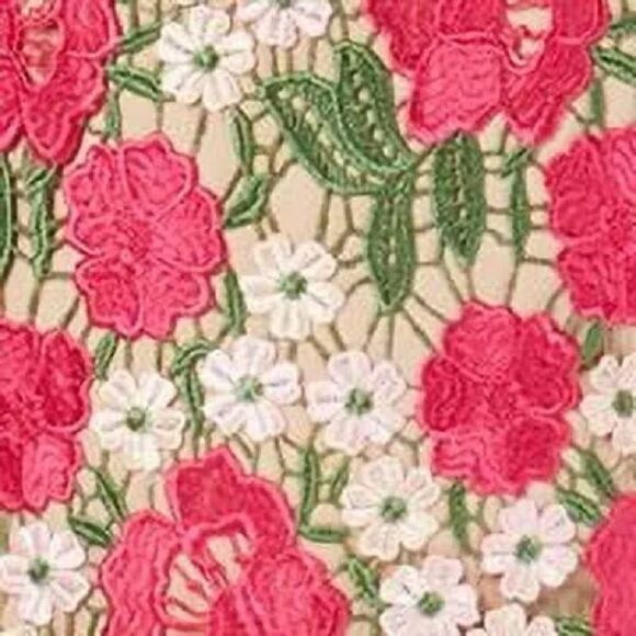 Xscape Womens Embroidered Knee Sheath Dress in the Size 14W in Fuchsia Multi - Picture 7 of 9